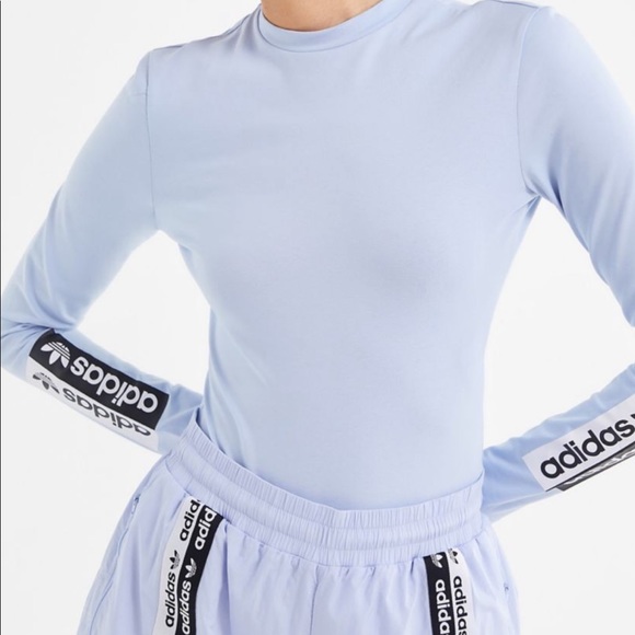 adidas bodysuit blue